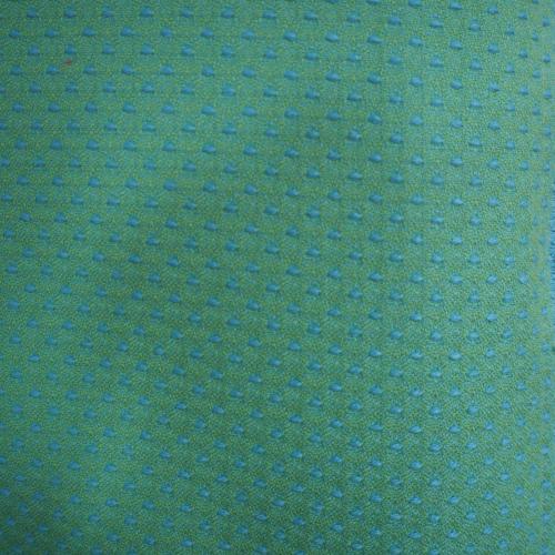 tissu siège points bleus sur fond vert