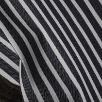 tissu d'extérieur rayé noir et blanc - 280cm